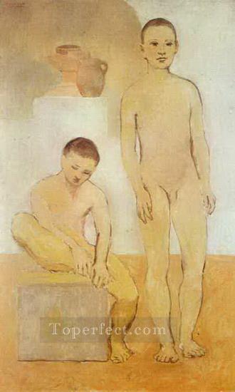 Two young people 1905 cubist Pablo Picasso Oil Paintings
